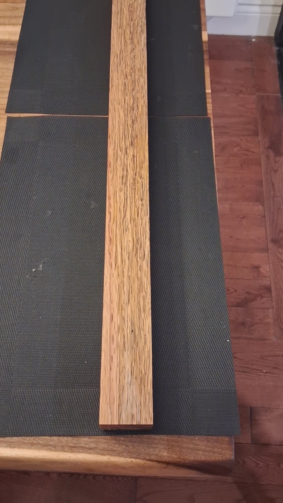 "Croco" Exotic Wood Board – Crocodile-Skin Texture – 35¾" × 2⅜" × 0.9" – product video