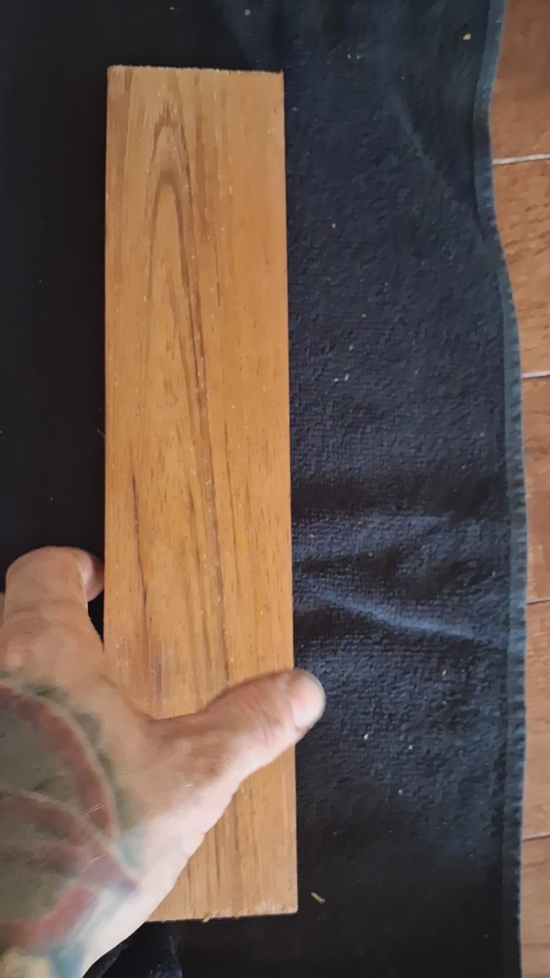 Spalted Canarywood Exotic Blank – Honey Gold | 2″ × 1″ × 11 1/2″ – product video