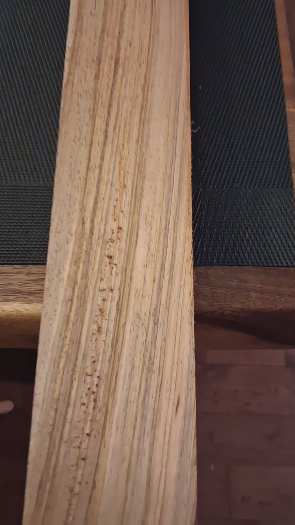Premium Dense Exotic Hardwood Blank – Signature Figured Knot – 39" × 2⅞" × 1" – Unique Piece