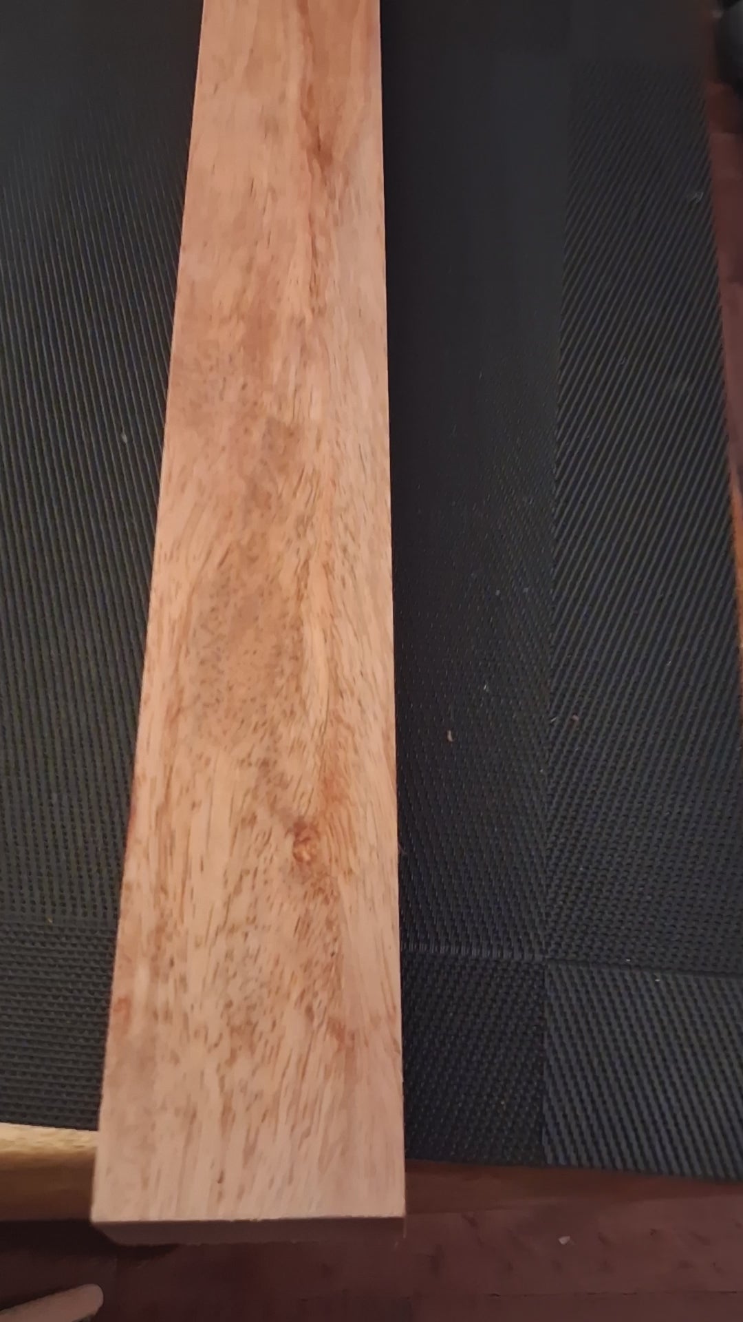Premium Exotic Hardwood Board – Elegant Flowing Figure – 37" × 2⅜" × 1¼" – Unique Piece
