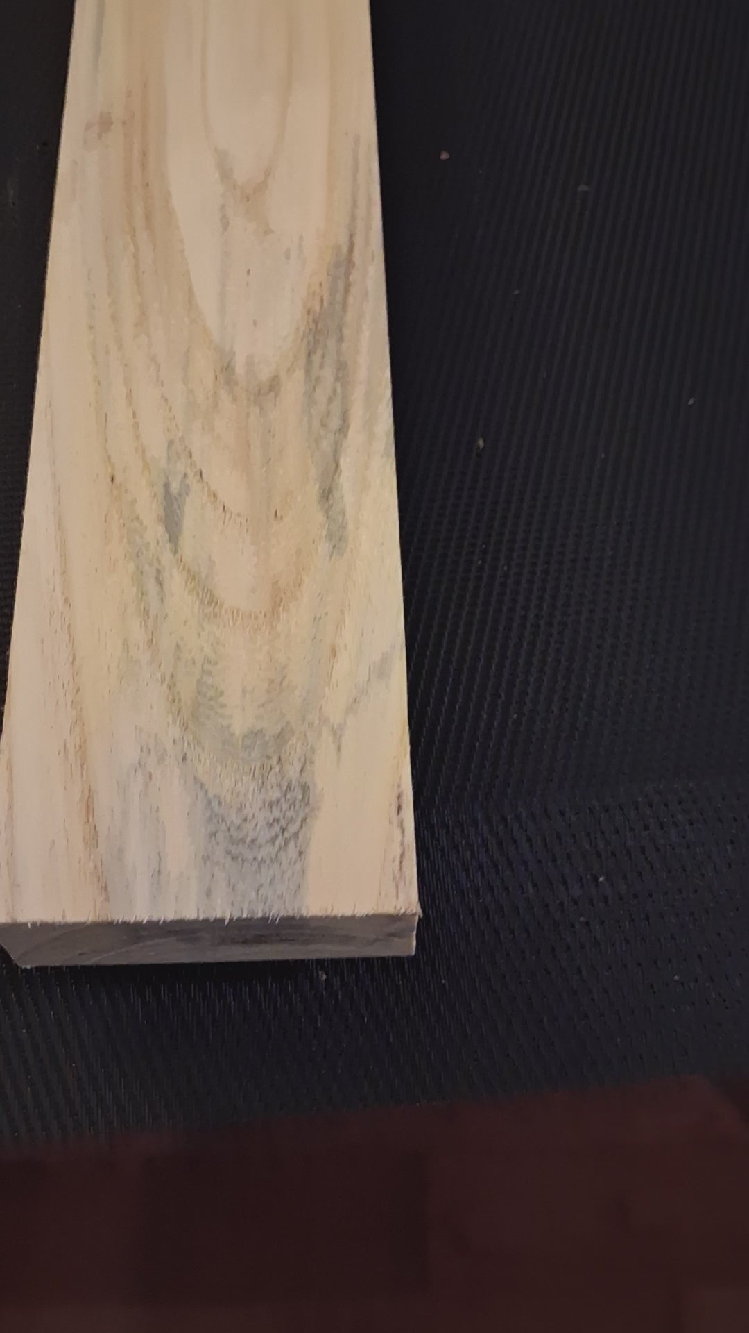 Yellow & Blue Canarywood Exotic Wood Board – 31½" × 2⅜" × ⅞" – product video