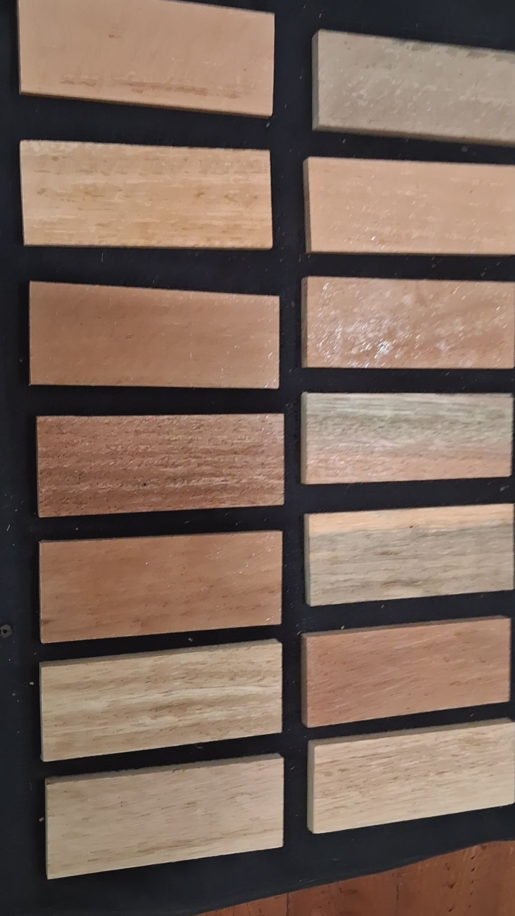 Exotic Wood Craft Boards – Unique Set of 15 – 6½" × 2½" – Lot D