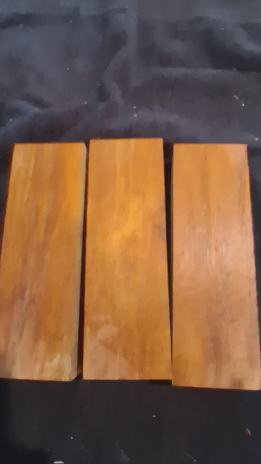 Exotic Wood Turning Blanks – Golden Honey Tone – Unique Set of 3 – product video