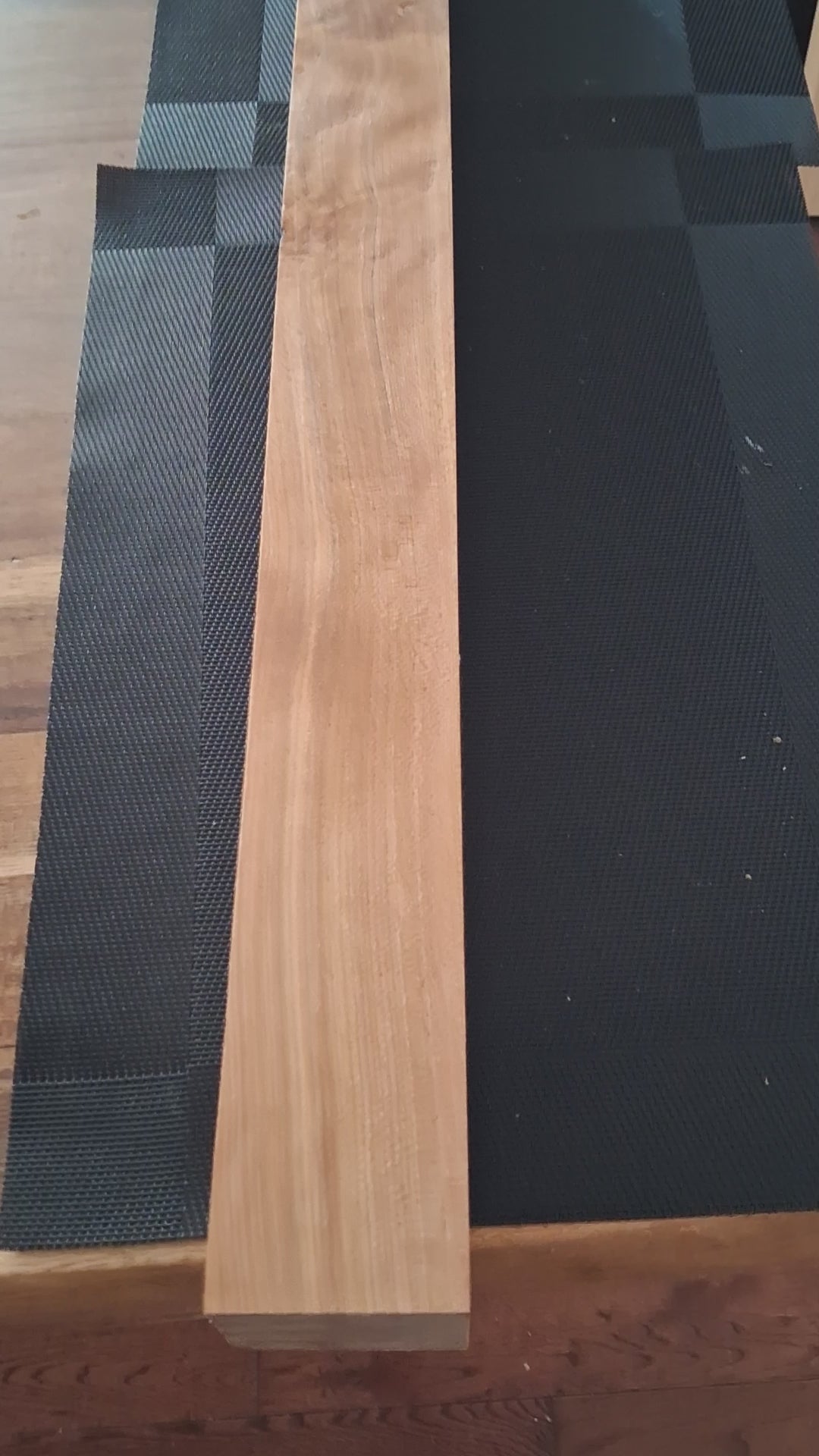 Massive Premium Hardwood Blank – Flowing Grain & Rich Golden-Brown Tone – 30" × 2 3/8" × 2 1/4"