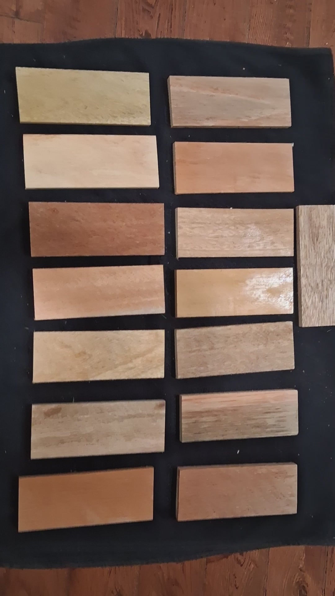 Exotic Wood Craft Boards – Unique Set of 15 – 6½" × 2½"