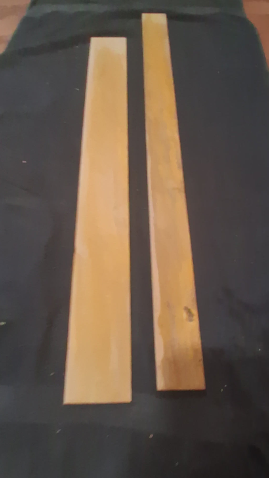 Yellow Exotic Hardwood Board Set #27 – 2 Exact Pieces