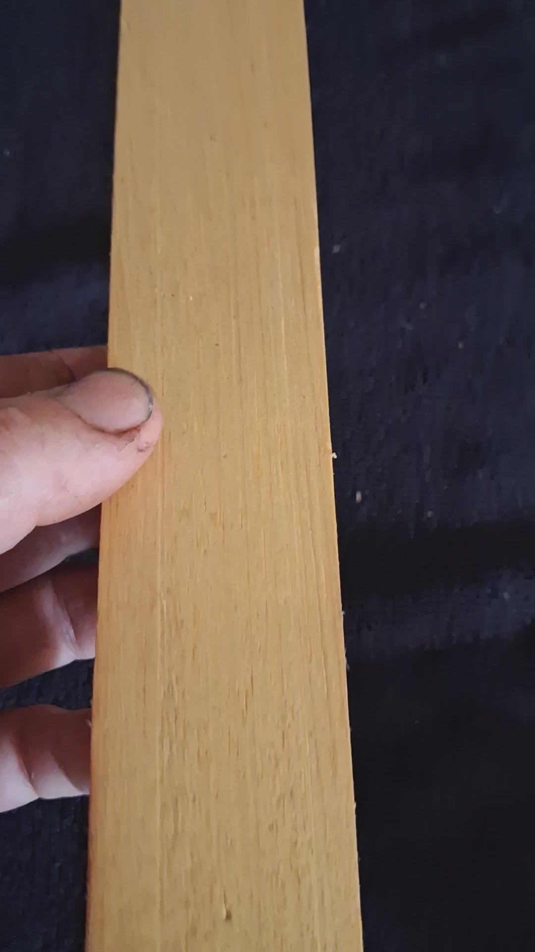 Exotic Wood Blank – Golden Yellow Straight Grain – 11 1/4" × 1 1/2" × 1 1/16" – product video