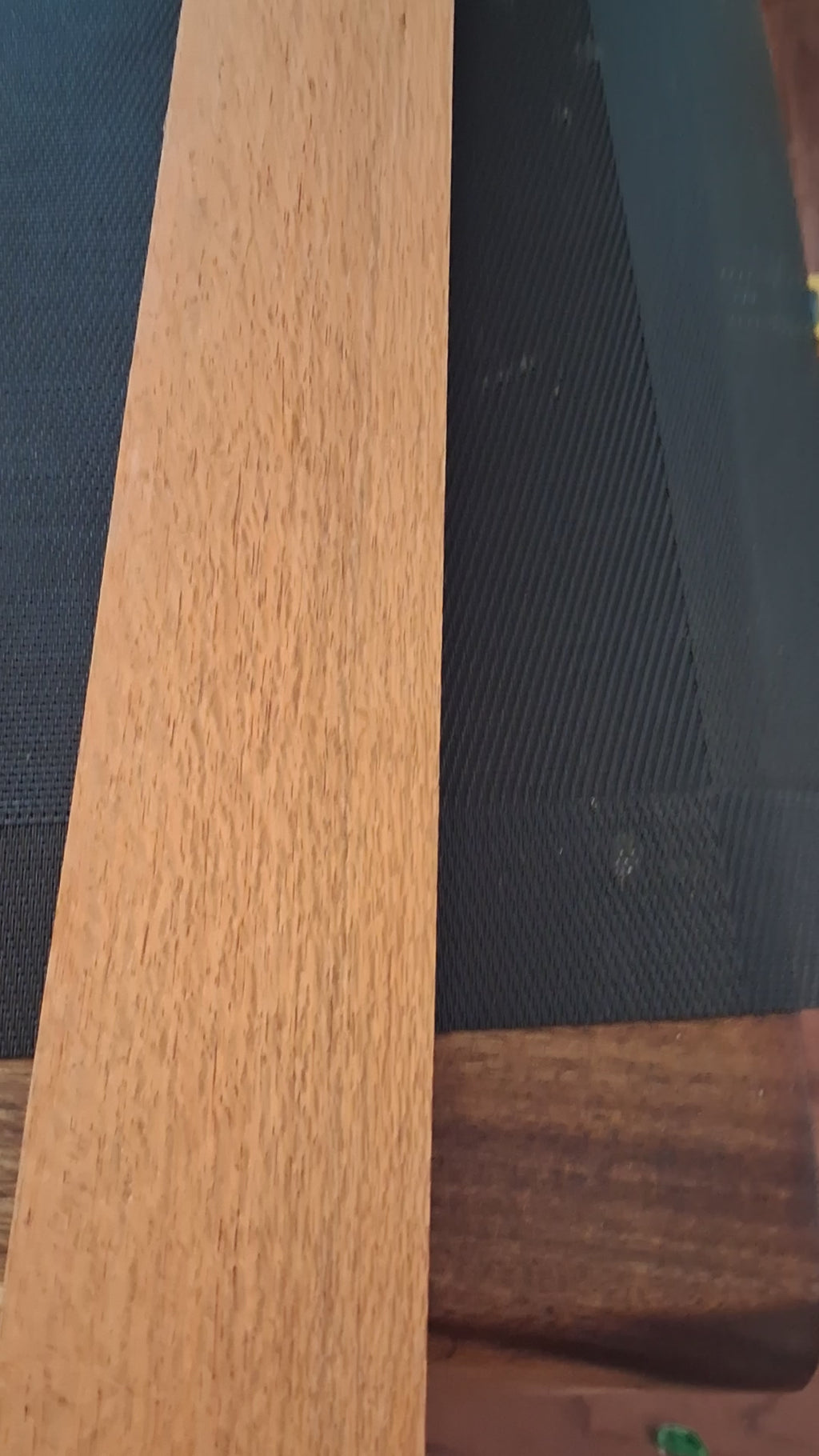 Premium Pink Exotic Hardwood Board – Shimmering Figured Lumber – 37¼" × 2¾" × 1³⁄₁₆" – Unique Piece