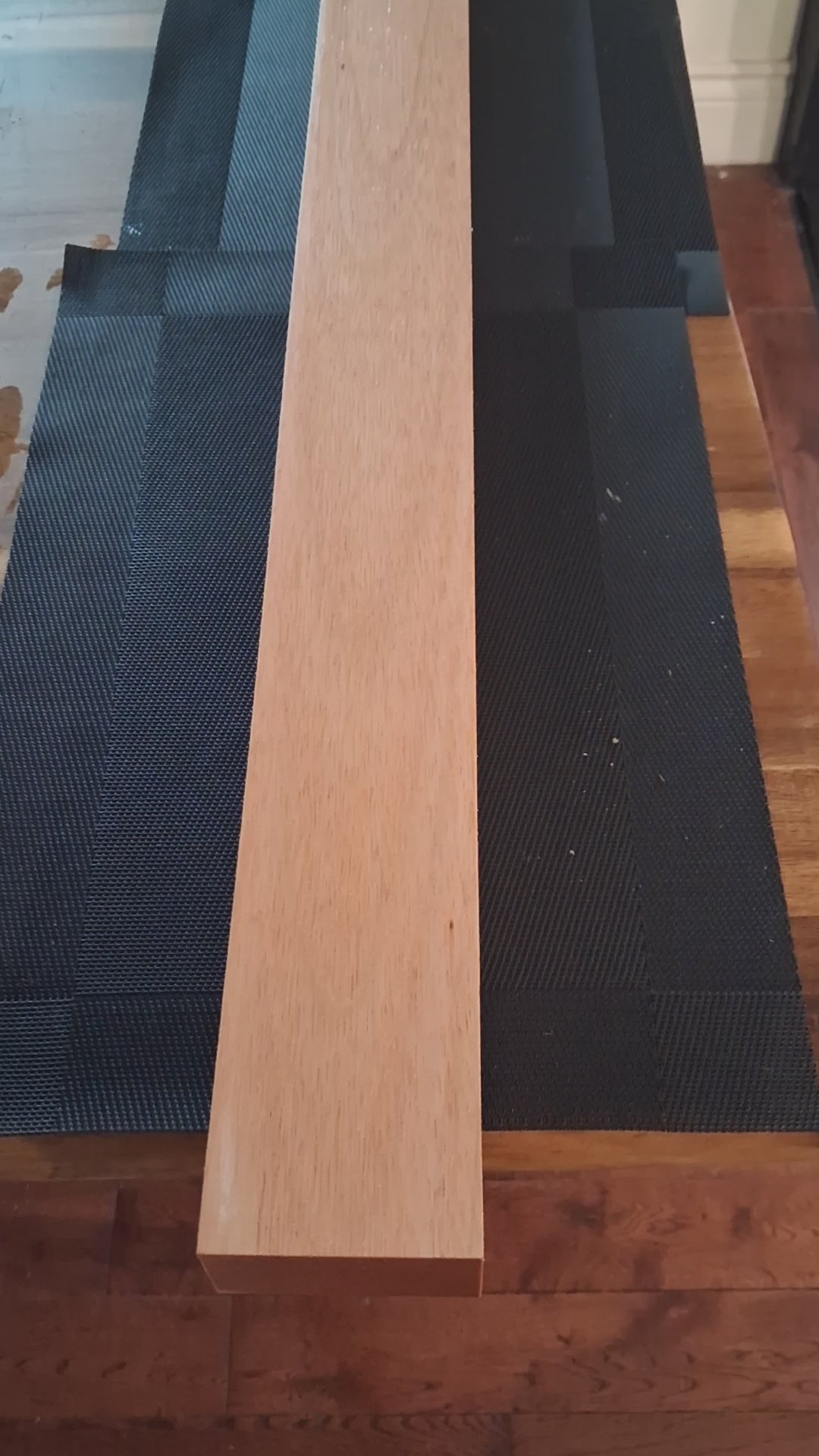 Premium Pink Exotic Hardwood Board – Uniform Rose Color – 38" × 3" × 1 3/4"