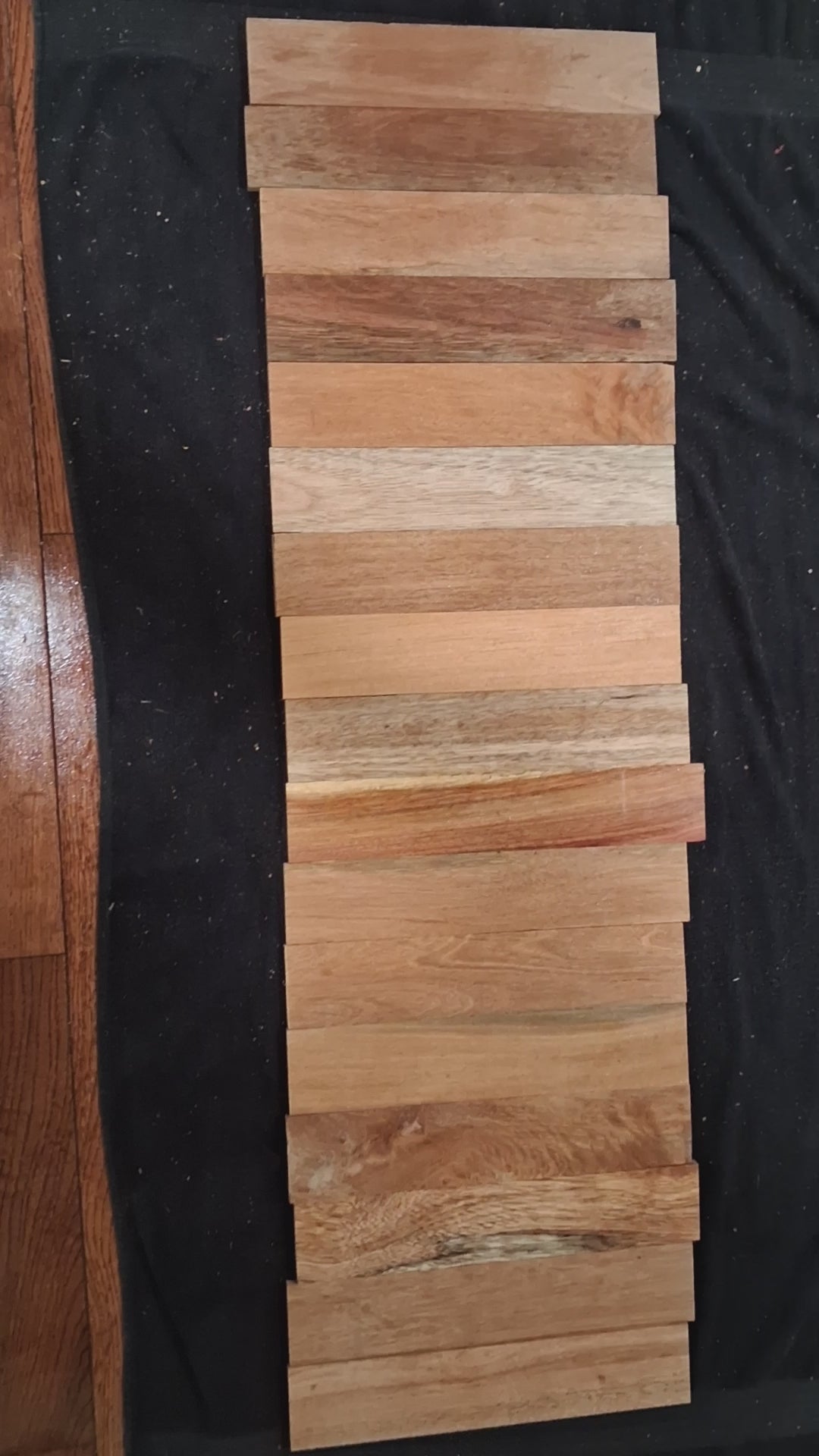 Premium Exotic Hardwood Board Pack – 17 Boards – 12" × 2¼" × 5/16" Min. – Lot F